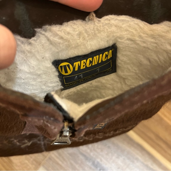 Tecnica Shoes Womens Size 10.5 41 Brown Hair Leather Fleece Lined Winter Boots - Picture 4 of 9